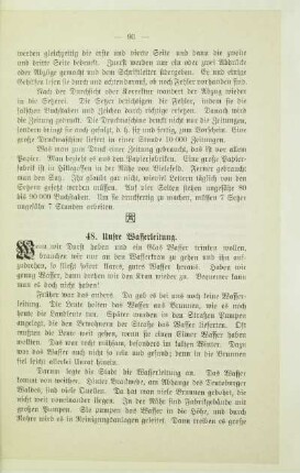 48. Unsre Wasserleitung