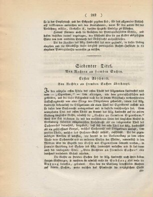 Siebenter Titel. Von Rechten an fremden Sachen.