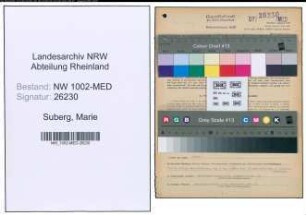 Entnazifizierung Marie Suberg , geb. 12.09.1905 (Aerztin)