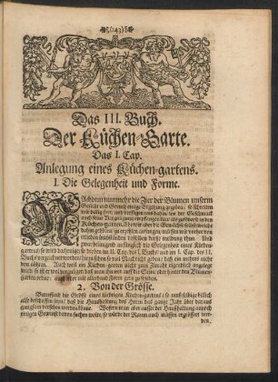 Das III. Buch. Der Küchen-Garte.