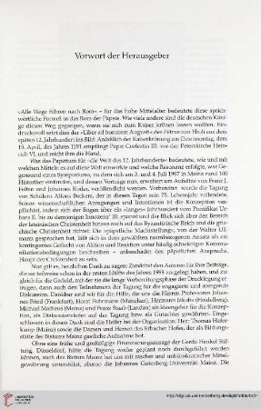 Vorwort der Herausgeber