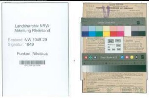 Entnazifizierung Nikolaus Funken , geb. 20.05.1890 (Beamter)