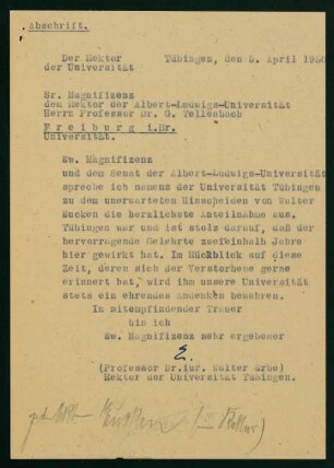 Anteilnahme (05.04.1950)