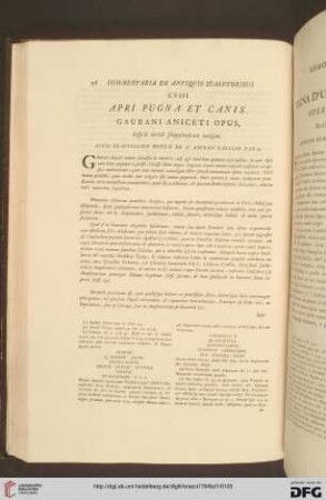 XVIII. Apri pugna et canis / XVIII. Pugna d'un cinghiale con un cane