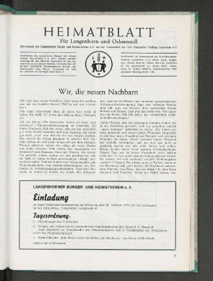 Wir, die neuen Nachbarn