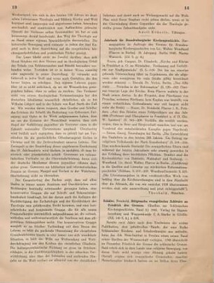 14 [Rezension] Jahrbuch für Brandenburgische Kirchengeschichte ; 35. Jahrgang, 1940