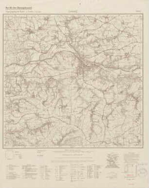 4843 Leisnig, Topographische Karte 1:25000 (4cm - Karte)