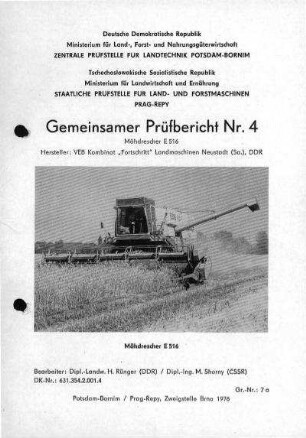 Mähdrescher E 516