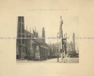Bildmappe mit großformatigen Reproduktionen von Fotos zum Festschmuck der Stadt Berlin am 22. März 1897