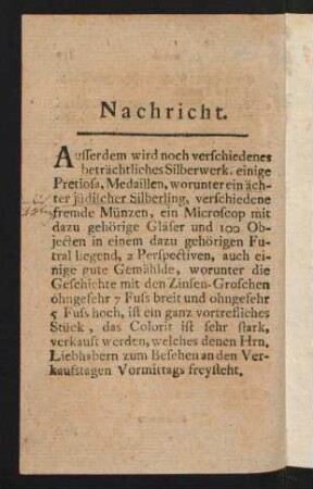 157a-157a, Nachricht.
