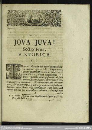 Sectio Prior. Historica