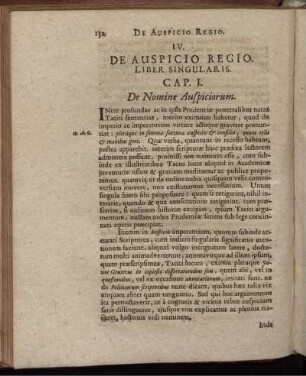 IV. De Auspicio Regio.