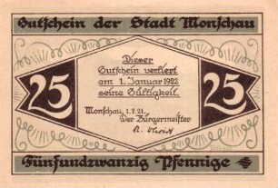 Notgeld der Kreises Monschau