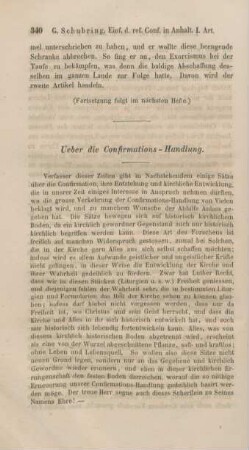 340-361 Ueber die Confirmations-Handlung