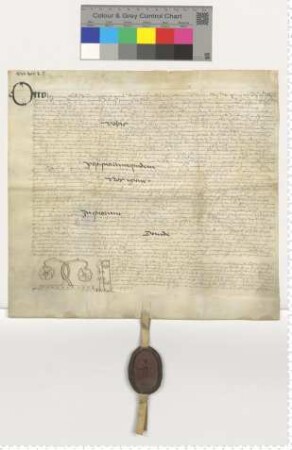Der Bardewiker Domherr Otto Hermanni transsumiert eine Präsentation für die 4. Vikarie am Marienaltar zu St. Johannis, ausgestellt durch den ältesten Bürgermeister Hartwich Schomaker, und erteilt die entsprechende Investitur. Notar Hermann Schilling [lat].