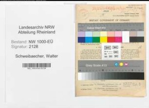 Entnazifizierung Walter Schweibaecher, geb. 25.06.1908 (Verw.Inspektor)