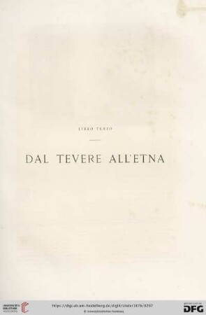Libro terzo: Dal Tevere all'Etna