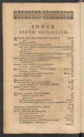 Index Rerum Notabilium