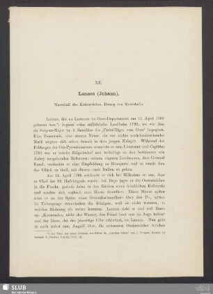 XII. Lannes (Johann), Marschall des Kaiserreiches, Herzog von Montebello