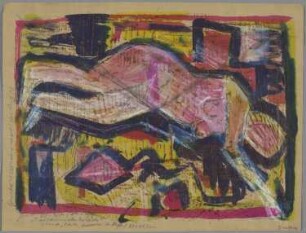 Ohne Titel [Stehender Akt] (nach einer Zeichnung v. 1958 bei Prof. E. Voigt)