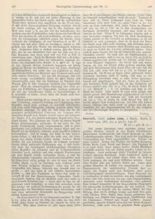 468-471 [Rezension] Hausrath, Adolf, Luthers Leben. 2 Bände