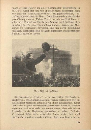 Ebert läßt sich huldigen