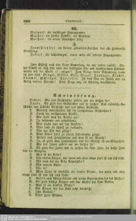 Schulprüfung