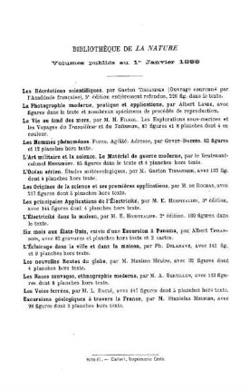 Les Récréations Scientifiques