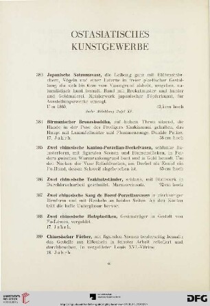 Ostasiatisches Kunstgewerbe (Nr.383-409)