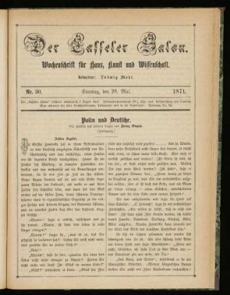 Jahrgang 1., Nr. 30. (28. Mai 1871)