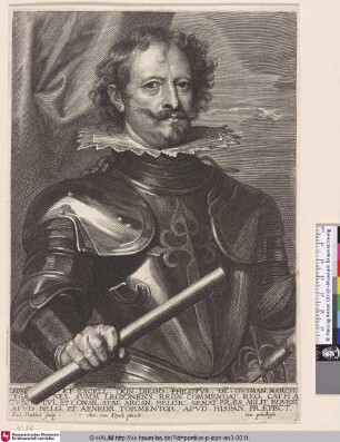 Diego Philippus Gusman [Porträt des Diego Felipe de Guzmán de Leganés; Diego Felipe de Guzman; Portret van Diego Felipez de Guzmán, markies van Leganés]