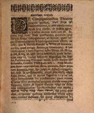 De Coniugationum Ebraicarum Significationibus