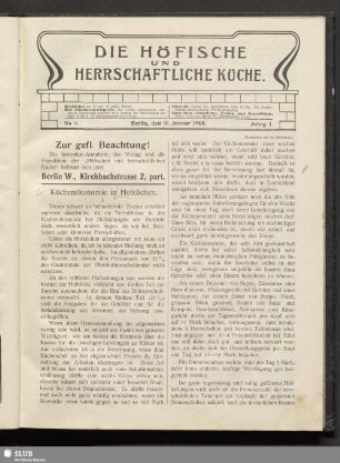No. 6, 10. Januar 1905
