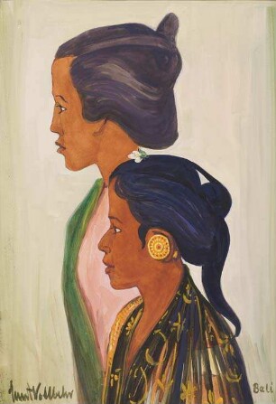 Frau und Mädchen