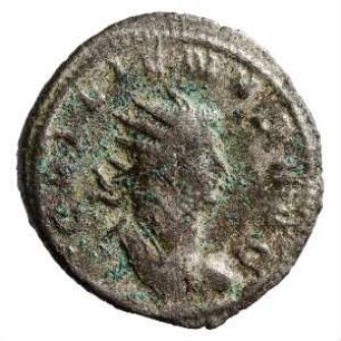 Münze, Antoninian, 258 n. Chr.