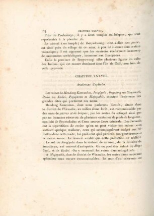 Chapitre XXXVIII. Anciennes capitales