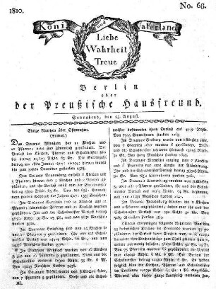 No. 68., 25. August 1810