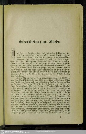 Ortsbeschreibung von Striesen
