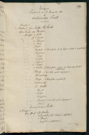 Wintersemester 1838/1839. Rektorat Leopold Sokrates von Riecke