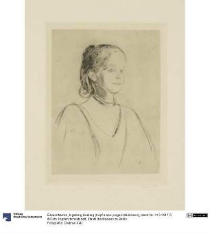Ingeborg Heiberg (Kopf eines jungen Mädchens)