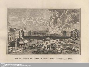 Das ehemalige im Zwinger gestandene Opernhaus 1748