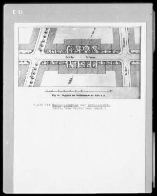 Lageplan der Schillerstraße in Halle
