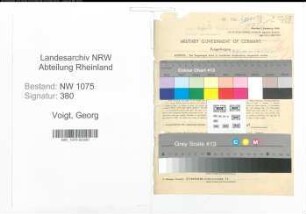 Entnazifizierung Georg Voigt , geb. 12.12.1896 (Gastwirt)