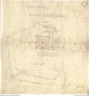 Thiersch, August ; Ägypten; Pharos von Alexandria - Kastell Kait Bey (Grundriss)