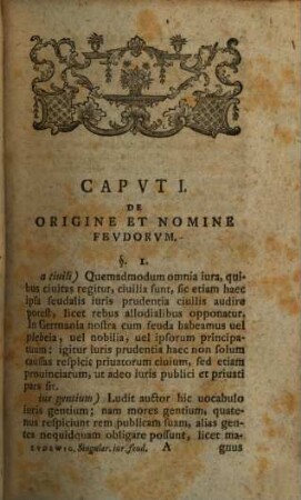 Singularia iuris feudorum