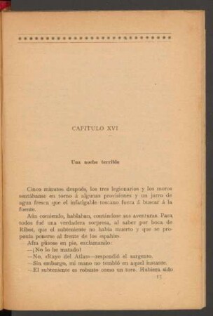 Capítulo XVI - Una noche terrible