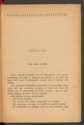 Capítulo XVI - Una noche terrible