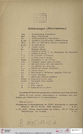 Abkürzungen (Abréviations.)