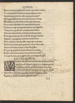 Satyra Quinta.