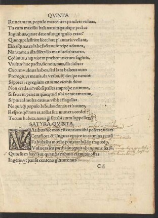 Satyra Quinta.